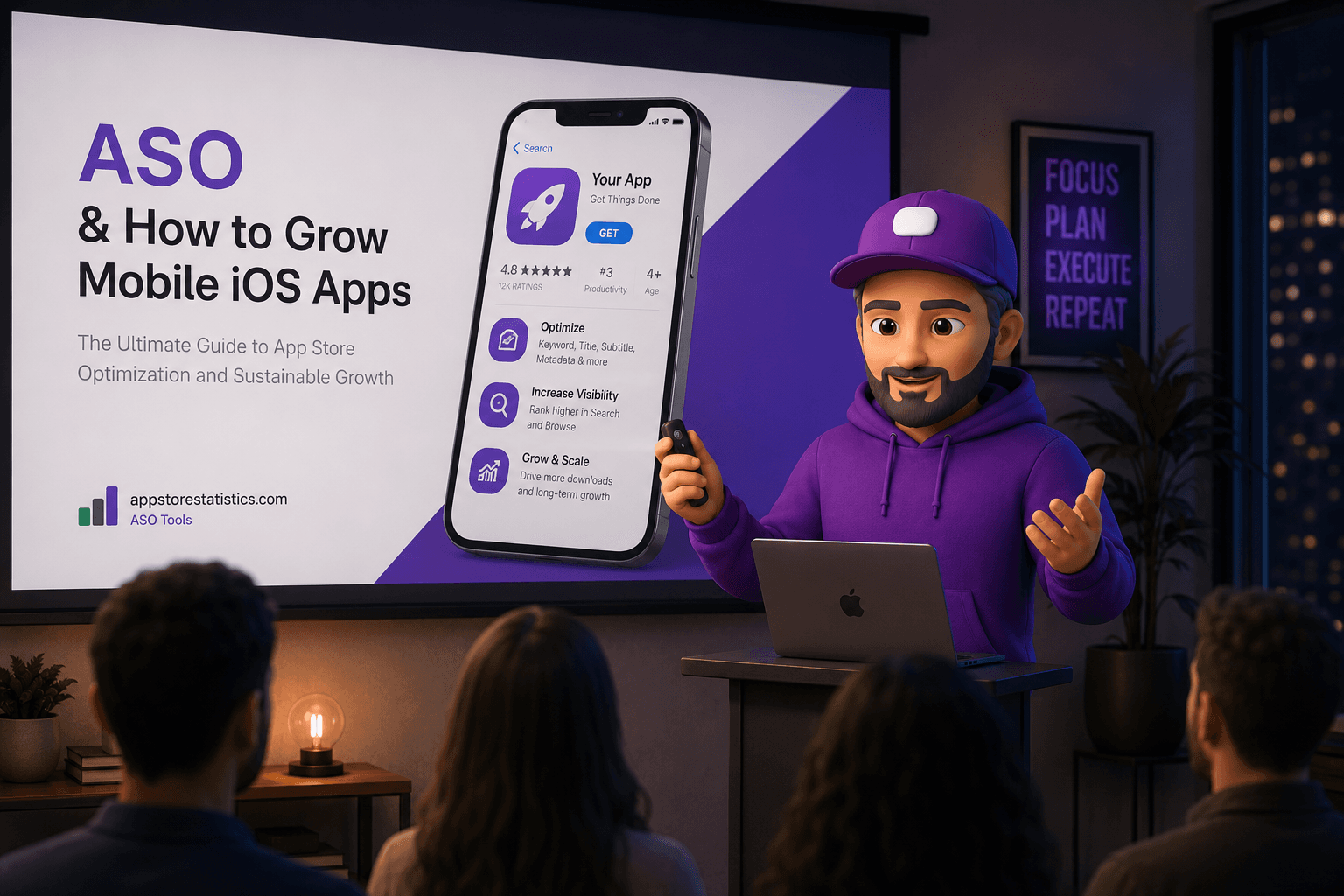 AppStoreStatistics competitor and ASO keyword research dashboard